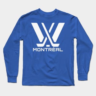 PWHL Montreal Wall Paper Long Sleeve T-Shirt